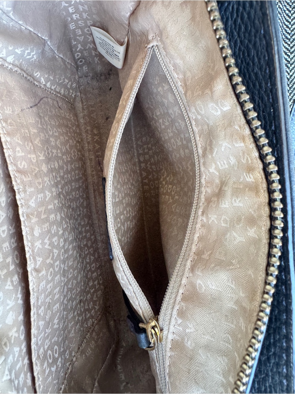 kate spade navy pebbled leather crossbody with front pocket - Picture 6 of 7